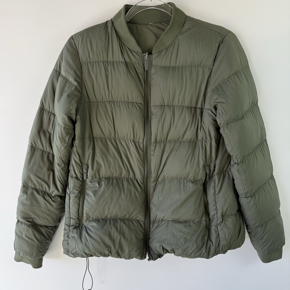Lululemon Weightless Wunder‎ Jacket W4AK5S Womens 8 Pesto Reversible Down $198